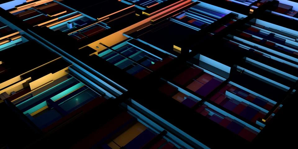 Integrated Circuit Design Illustrazione stock
