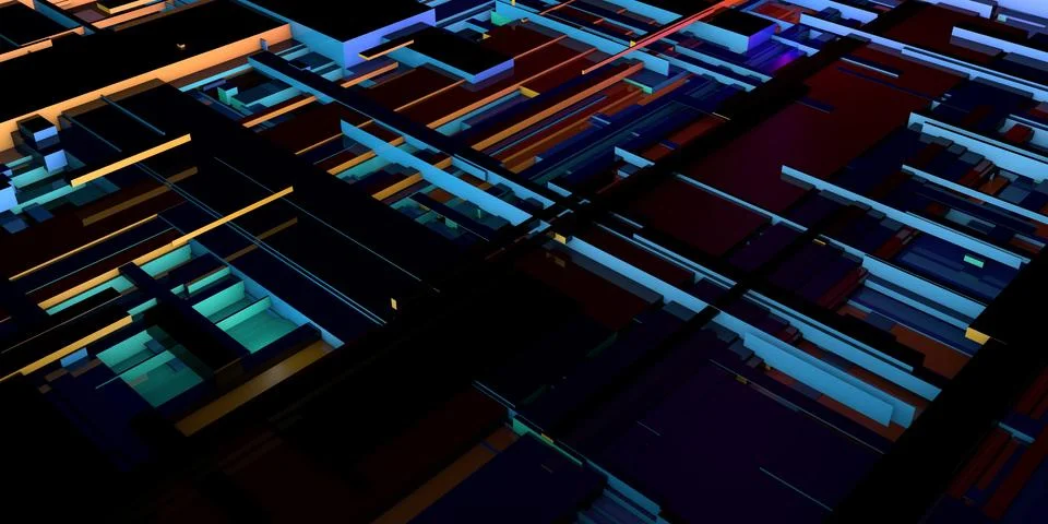 Integrated Circuit Design Stock Illustration