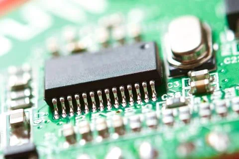 Integrated circuit view 스톡 사진