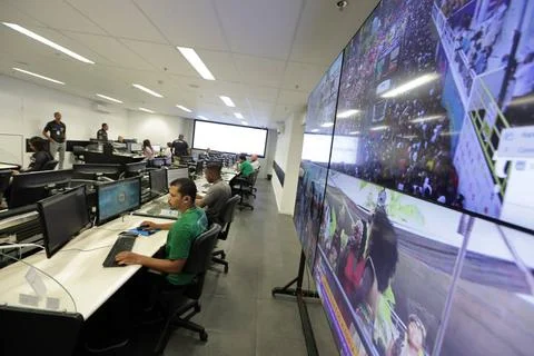  integrated control and command center salvador, bahia, brazil - february ... Stock Photos