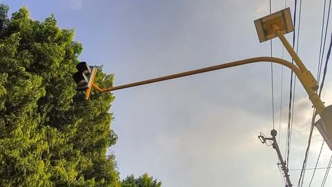 Integrated control system simulation and autonomous driving in a city Stock Photos