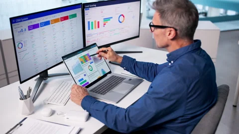 Integrated CRM System Boosting Sales Stock Footage 329684530