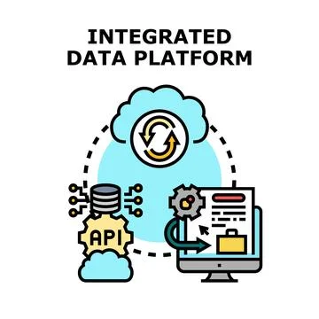 Integrated data platform for modern business operations 库存插图