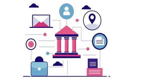 Integrated Digital Ecosystem and Connected Financial Services Stockbeeldmateriaal 333328788