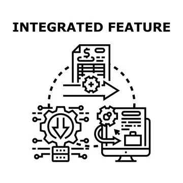 Integrated feature business process and system optimization Stock Illustration
