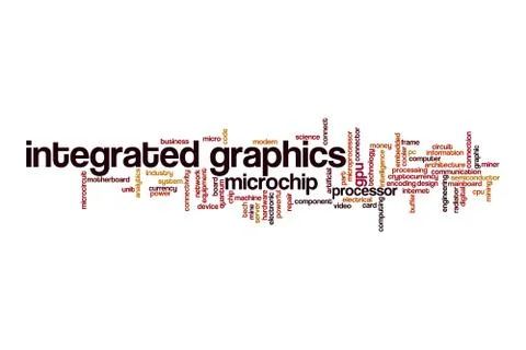 Integrated graphics cloud concept Stock Illustration