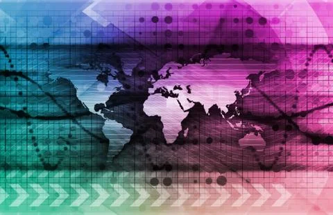 Integrated management system Illustrazione stock