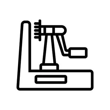 Integrated meat grinder in food processor icon vector outline illustration Stock Illustration