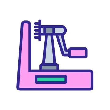 Integrated meat grinder in food processor icon vector outline illustration Stock Illustration