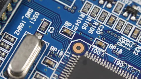 Integrated Micro Circuits Background Digital Tech Processor Communication System Stock Footage 44354474