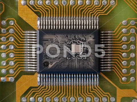 Integrated microcircuit Stock Photos