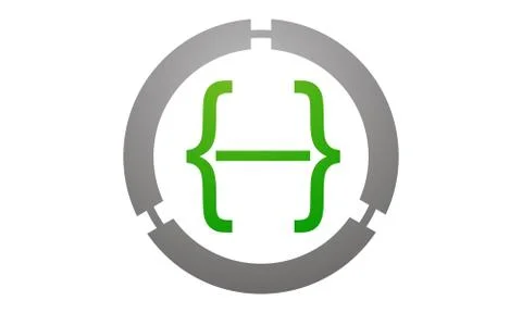 Integrated Program Code Illustrazione stock