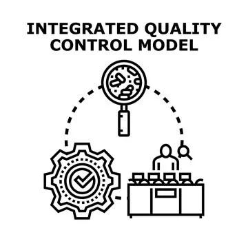 Integrated quality control model process management Stock Illustration