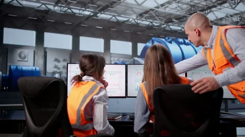 Integrated SCADA System For Oil Stock Footage 326064862