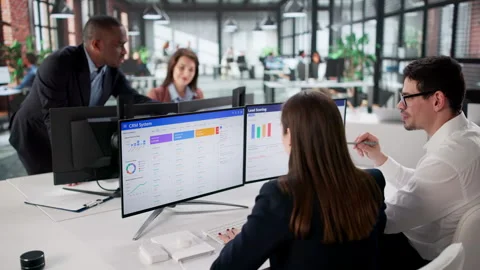 Integrated Software System For Efficient Business Sales Stock Footage 329298619