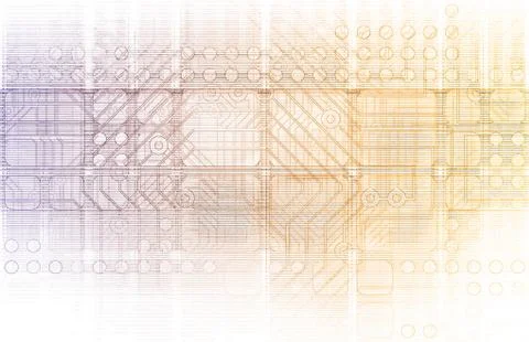 Integrated system Stock Illustration