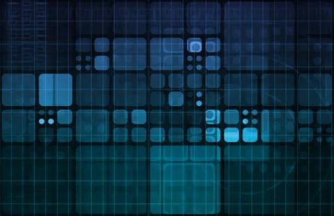 Integrated system Stock Illustration