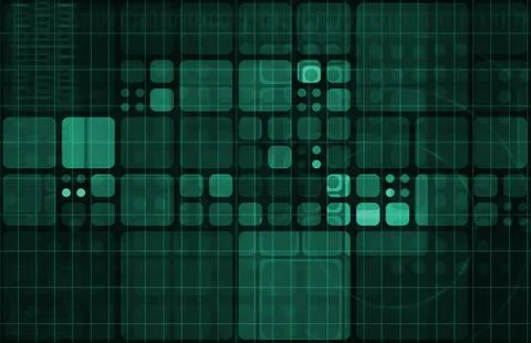 Integrated system Stock Illustration