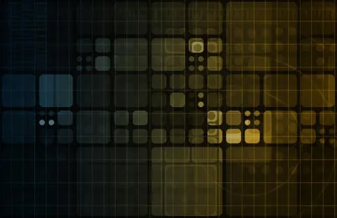 Integrated system Stock Illustration