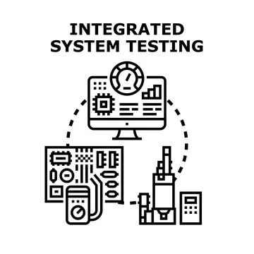Integrated system testing validating new technology development process Ilustración de archivo