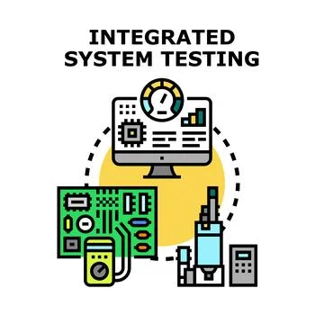 Integrated system testing validating new technology development process Ilustración de archivo