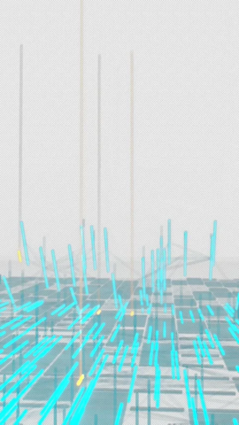 Integrated Vertical Video 9:16 Clean Warehouse Automation - 4K Alpha Stock Footage 332541449