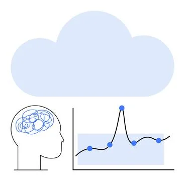 Integrating Data and Cognitive Insights Cloud Solutions for Modern Analytic.. Stock Illustration