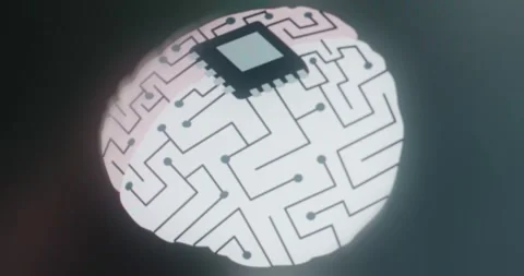 Integration of AI technology with biological systems Stock Footage 314729981