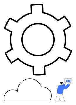 Integration of Cloud Computing with Automation Tools Through Visual Media イラスト素材