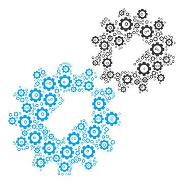 Integration Composition of Cog Stock Illustration
