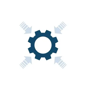 Integration concept vector icon 스톡 일러스트