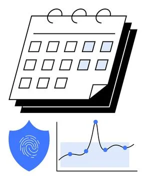 Integration of Data Analysis and Security in Daily Planning and Scheduling Ilustración de archivo