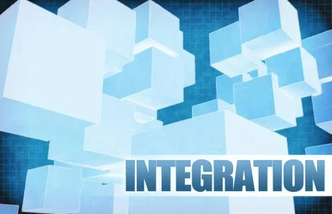 Integration on Futuristic Abstract Stock Illustration