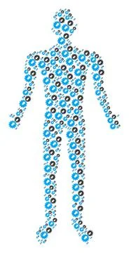 Integration Human Figure 스톡 일러스트