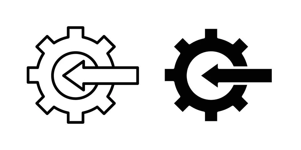 Integration icon bundle for website design projects Stock Illustration