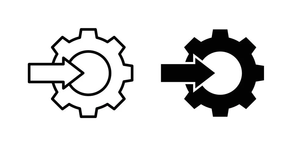 Integration icon for web projects Stock Illustration