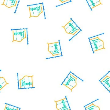 Integration math data science vector seamless pattern 스톡 일러스트