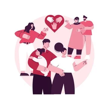 Integration of migrants abstract concept vector illustration. Stock Illustration