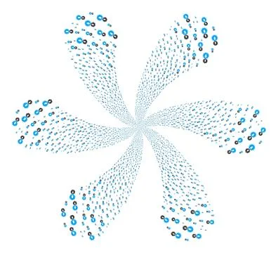 Integration Rotation Explosion Stock Illustration
