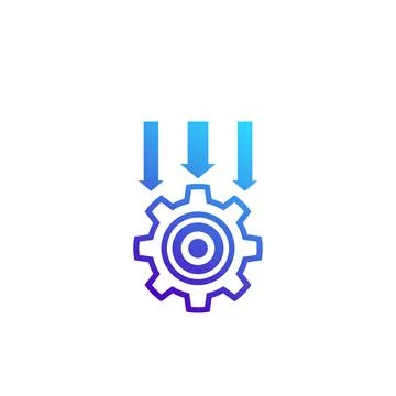 Integration system icon on white 스톡 일러스트
