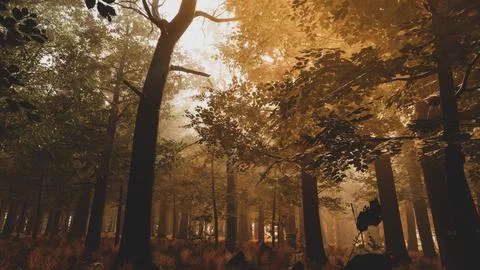 Integration of technology in a natural environment, 3D render Stock Illustration