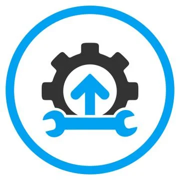 Integration Tools Rounded Icon Illustrazione stock