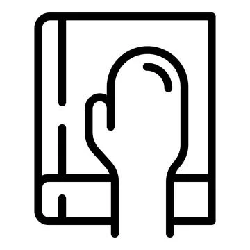 Integrity care icon outline vector. Value balance Illustrazione stock
