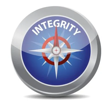 Integrity compass concept Stock Illustration