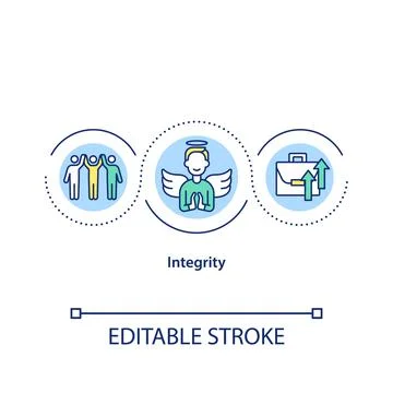 Integrity concept icon Stock-Illustration