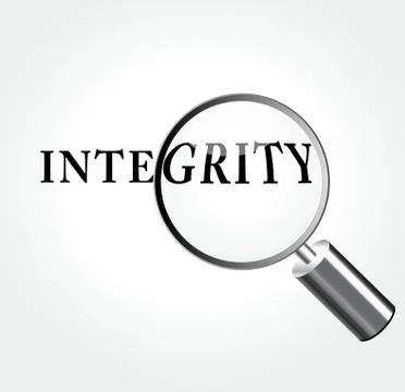 Integrity concept illustration Stock Illustration