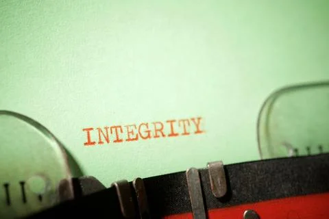 Integrity concept view Stock Photos