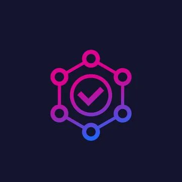 Integrity icon on dark Illustrazione stock