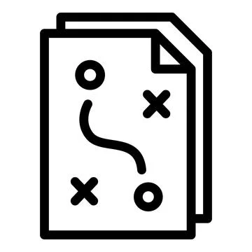 Integrity plan icon, outline style Stock-Illustration