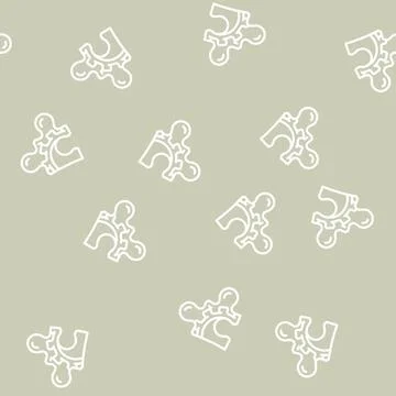 Integrity process line vector seamless pattern 스톡 일러스트